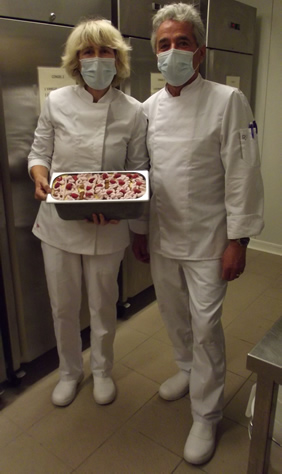 les eleves et leur glace Cheese cake